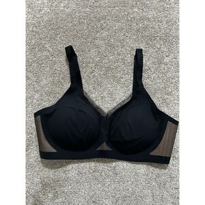 HoneyLove Crossover Bra Women's Size 1X Black Adjustable Straps